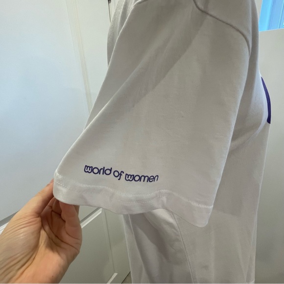 World of Women WOW T-shirt White Large 100% Cotton. Exclusive. - Picture 3 of 6